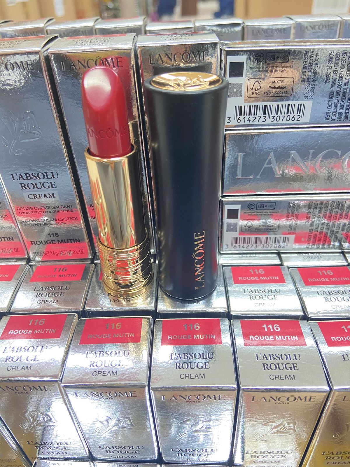 LANCÔME - LANCOME 蘭蔻 黑管小蠻腰絲絨啞光版116#Rouge Mutin(平行進口)