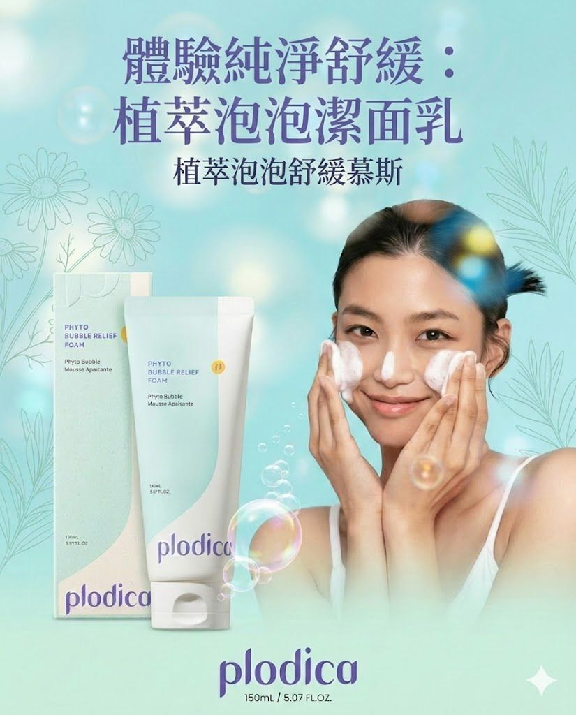 plodica 植物泡泡舒缓洁面乳 150ml 平行进口