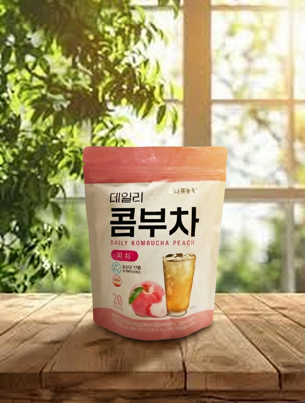 DANONGWON - Danongwon 乳酸菌康普茶 水蜜桃味 5g(20條/包裝) 平行進口